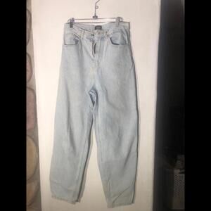 Jeans Denim Bottoms Hi rise loose fit